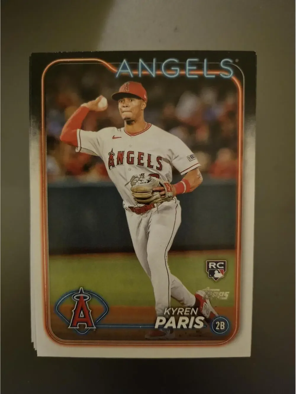 Kyren Paris 2024 Topps Series 2 Rookie Card RC #549 Los Angeles Angels